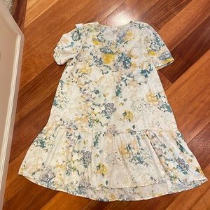 Floral white dress
